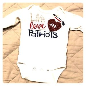 New England patriots onesie